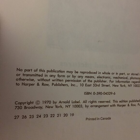 1970 'Frog and Toad Are Friends' Paperback By Arnold Lobel - Picture 7 of 8